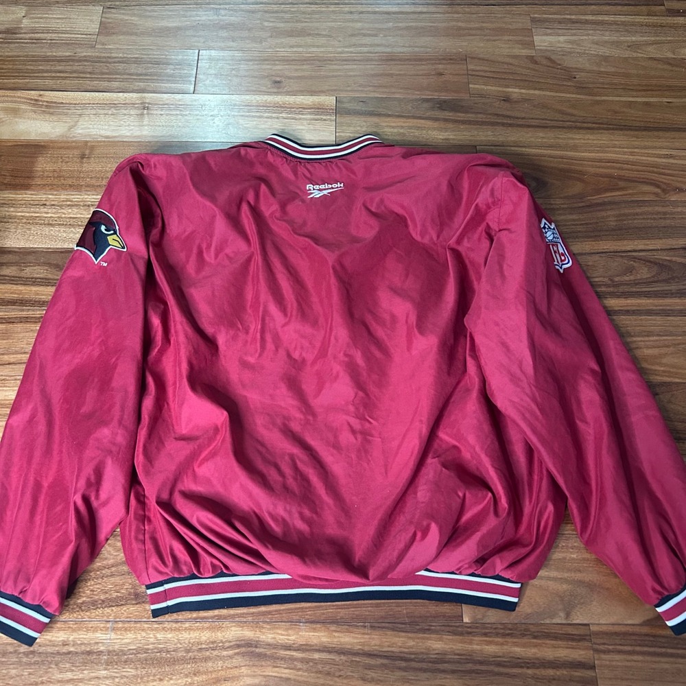 Reebok Cardinals NFL Pro Line Pullover Jacket Vintage Football‎ XL - Picture 6 of 8